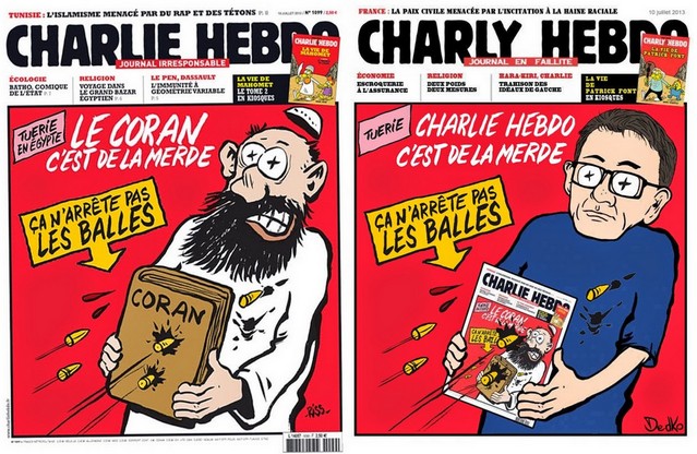 Un ejemplo muy interesante de las contradicciones en materia de represión de la libertad de expresión en redes: de defender el #JeSuisCharlie a perseguir penalmente esta imagen difundida por un adolescente en Facebook